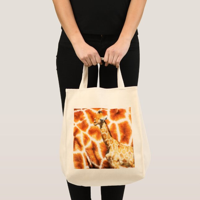 Bolso De Tela Baby Giraffe (Anverso (producto))