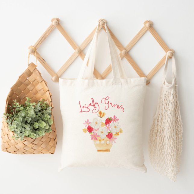 Bolso De Tela Baby Shower de fresa de cultivo local (Subido por el creador)