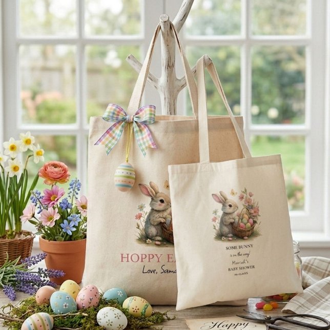 Bolso De Tela Baby Shower de Some Bunny Easter Wildflower (Subido por el creador)