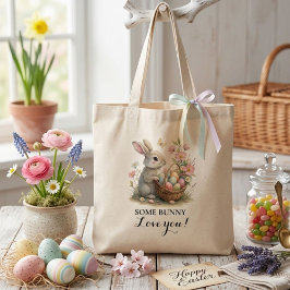 Bolso De Tela Baby Shower de Some Bunny Easter Wildflower