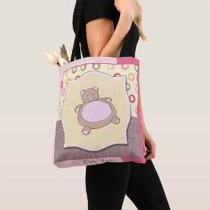 Bolso De Tela Baby Shower Teddy Bear