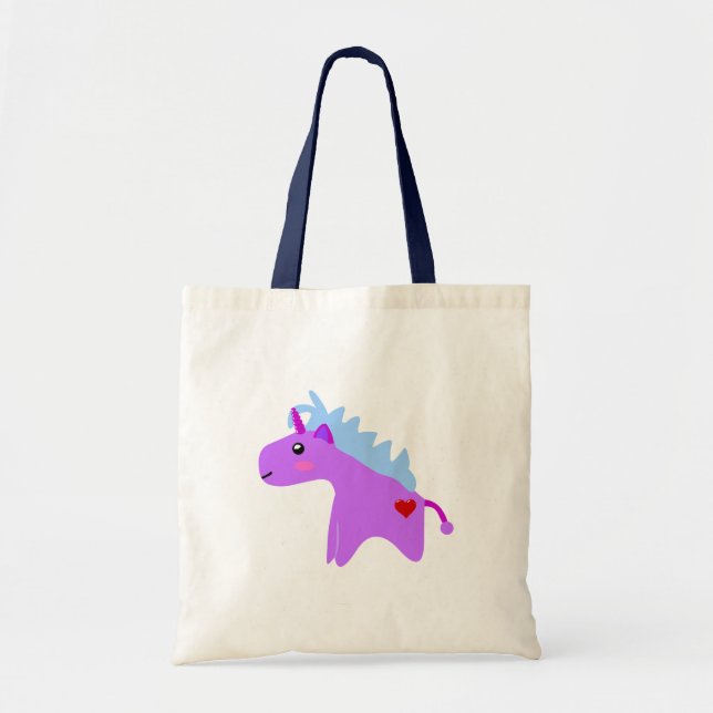Bolso De Tela Baby Unicorn (Frente)