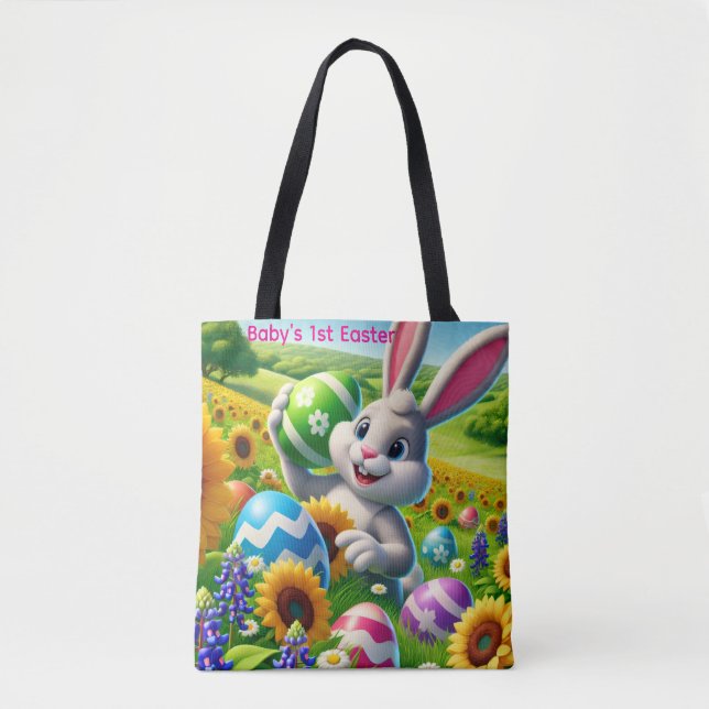 Bolso De Tela Baby's 1st Easter (Anverso)