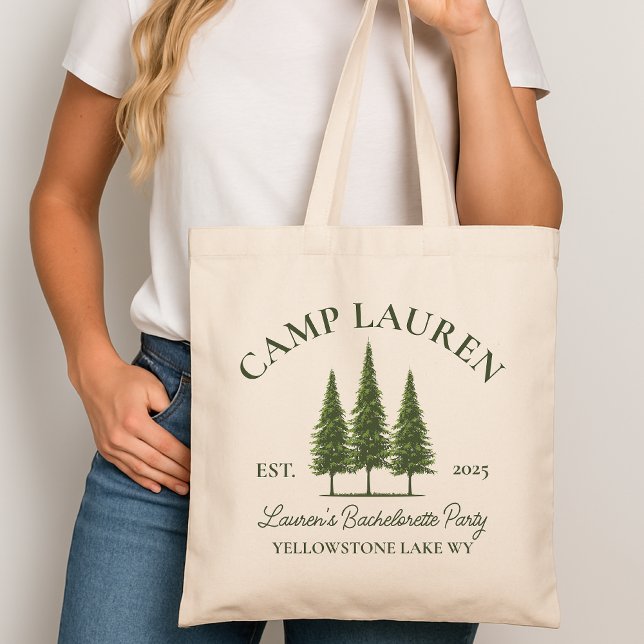 Bolso De Tela Bach Camp Tote Bag, regalo del partido Personaliza (bach camp tote bag, bride camp tote, custom bachelorette gift, bachelorette party favor, bridal gift)