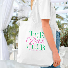 Bolso De Tela Bach Club Moderna Bachelorette Verde Rosa