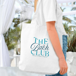 Bolso De Tela Bach Club Moderna Fiesta de Bachelorette Azul