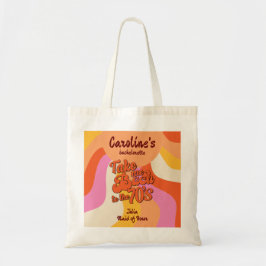 Bolso De Tela Bach to the 70s Retro Groovy Sunset Bachelorette