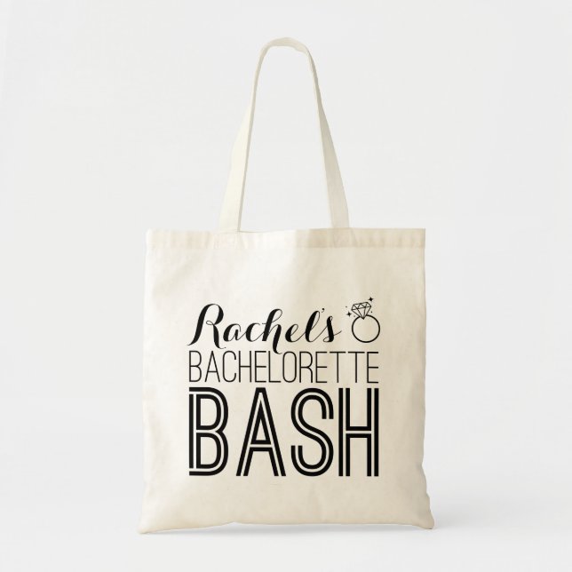 Bolso De Tela Bachelorette Bash |Tote de soltera (Frente)