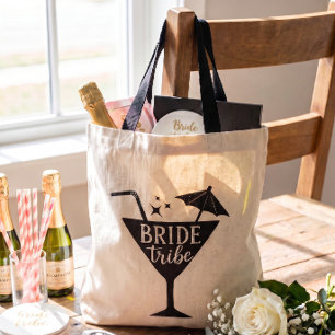 Bolso De Tela Bachelorette de la tribu de novias divertida perso