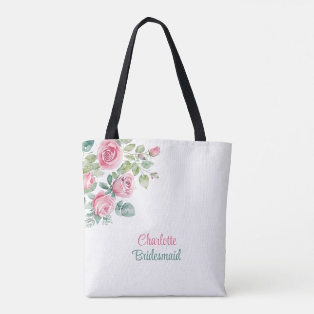 Bolso De Tela Bachelorette Floral (Reverso)