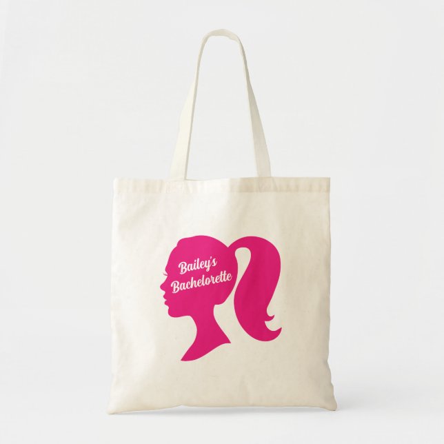 Bolso De Tela Bachelorette rosa fiesta (Frente)