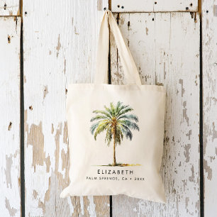 Bolso De Tela Bachelorette Tote Bag Rústica Tropical Palm Tree