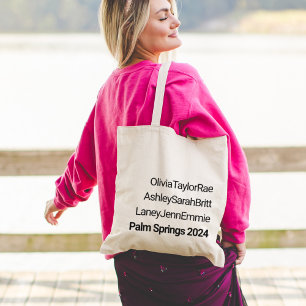 Bolso De Tela Bachelorette Weekend Chicas Trip Multi Nombre