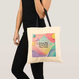 Bolso De Tela Back to School Tote Bag – Motivational Quote "Drea