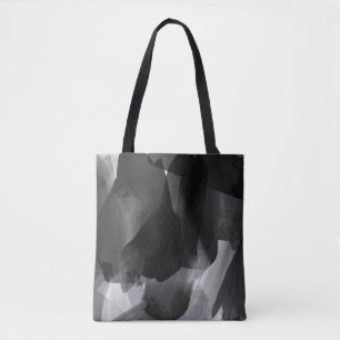Bolso De Tela Backgroun pintado de blanco y negro cepillado
