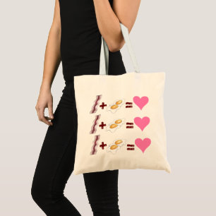 Bolso De Tela BACON de emparejamiento de comida clásico + HUEVOS