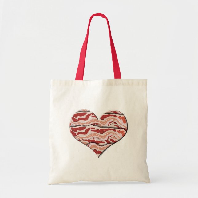Bolso De Tela Bacon Hearted (Frente)