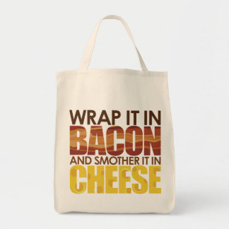 Bolso De Tela ¡Bacon y queso, POR FAVOR!