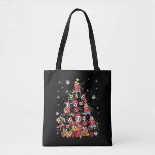 Bolso De Tela Badger Christmas Tree Cute Navidades Light Santa B