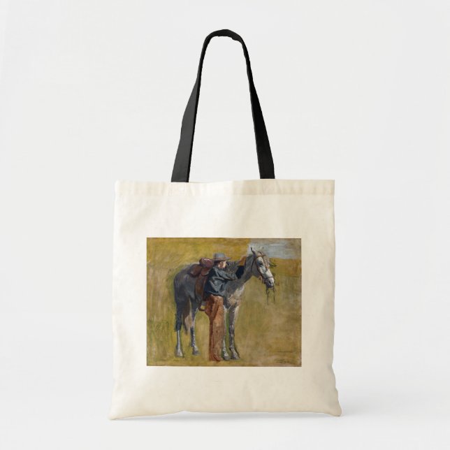 Bolso De Tela Badlands estadounidenses: Vaquero del viejo oeste  (Frente)