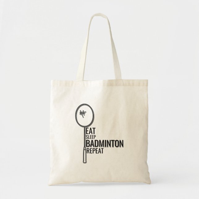 Bolso De Tela Badminton - Coma la repetición del indio del sueño (Frente)