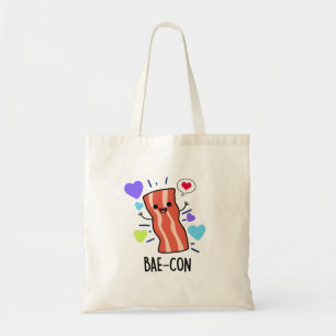 Bolso De Tela Bae-con Funny Bacon Pun
