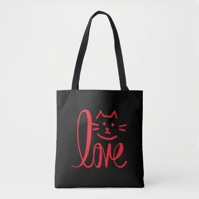 Bolso De Tela Bag Cat (Anverso)