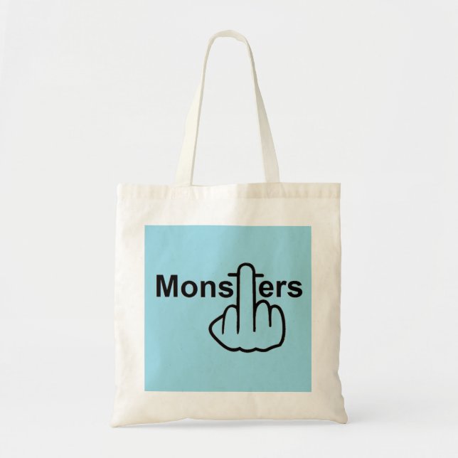 Bolso De Tela Bag Monster Flip (Frente)