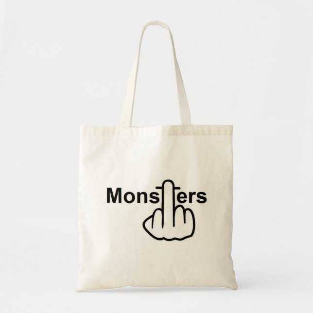 Bolso De Tela Bag Monster Flip (Frente)