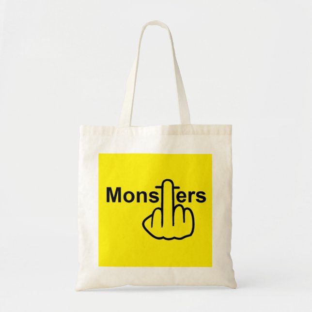 Bolso De Tela Bag Monster Flip (Frente)