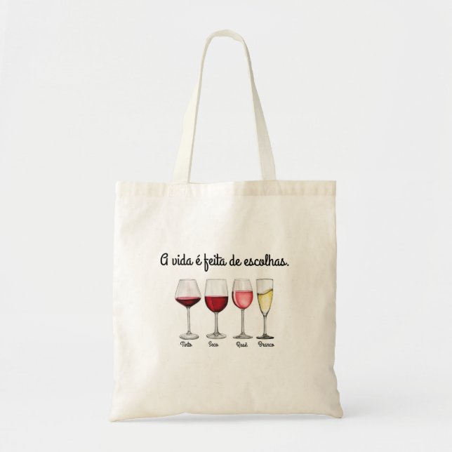 Bolso De Tela Bag Wine (Frente)