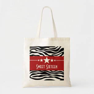 Bolso De Tela Bag zebra roja zebra dulce de impresión 16