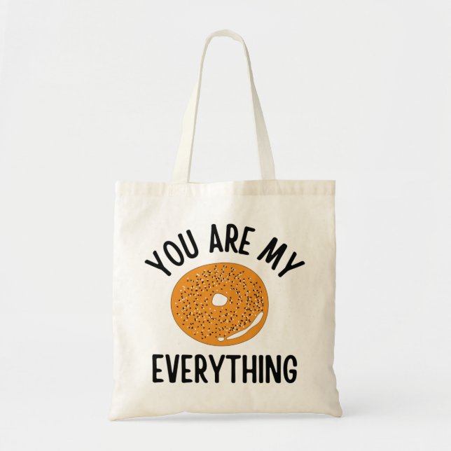 Bolso De Tela Bagel, tú eres todo gracioso (Frente)