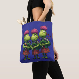 Bolso De Tela Bagpipers for Burns Supl Scottish Thistles
