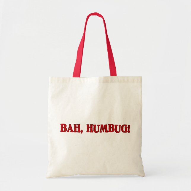 Bolso De Tela Bah Humbug (Frente)