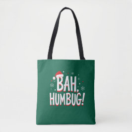 Bolso De Tela Bah Humbug Divertido Sarcástico Gruñón Navidad Fie