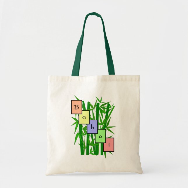 Bolso De Tela Baha'i Bamboo (Frente)