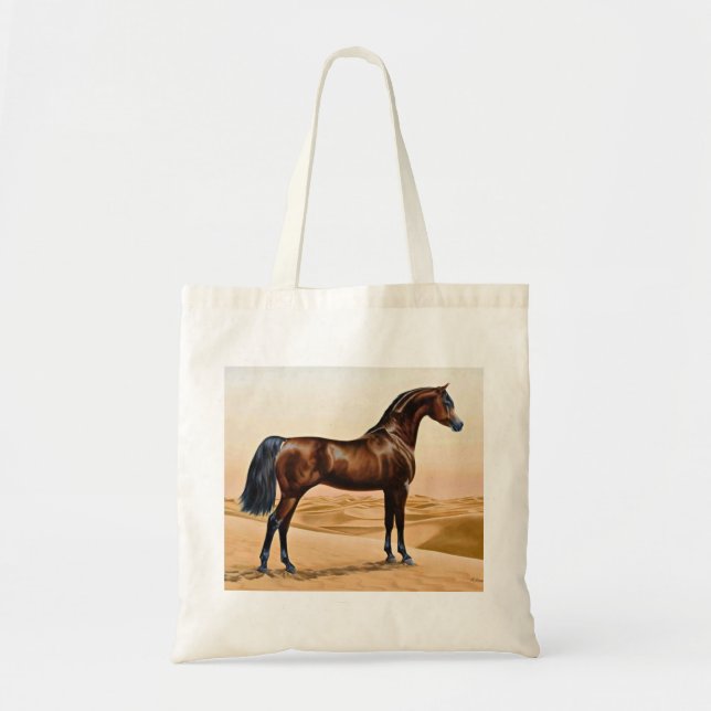 Bolso De Tela Bahía Arabian Horse Tote Bag (Frente)