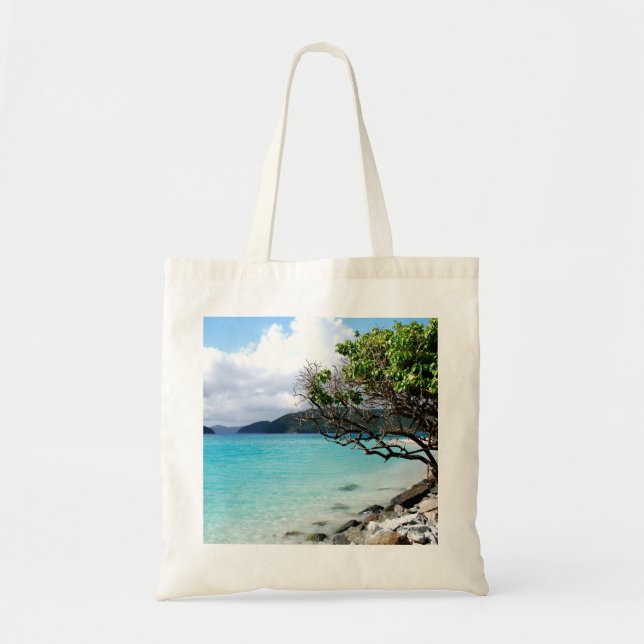 Bolso De Tela Bahía de Cinnamon, Islas Vírgenes de Estados Unido (Frente)