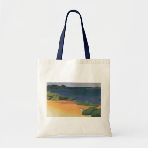 Bolso De Tela Bahía de Tregastel de Felix Vallotton, Arte Fino