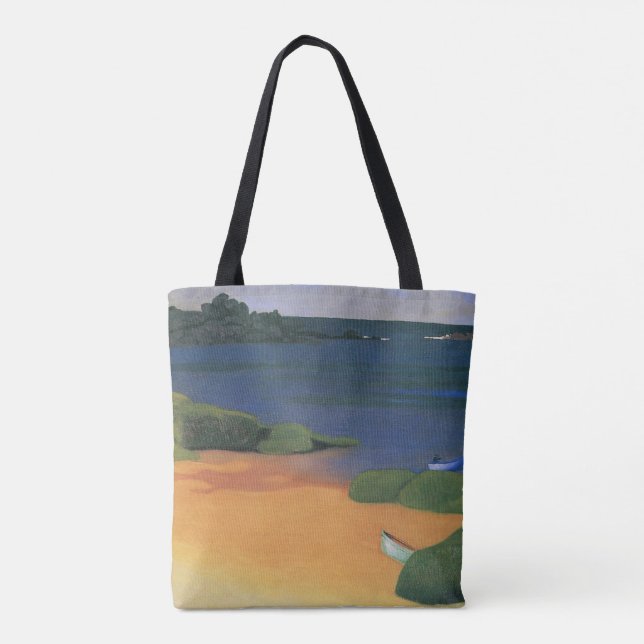 Bolso De Tela Bahía de Tregastel por Felix Vallotton, Bella Arte (Reverso)