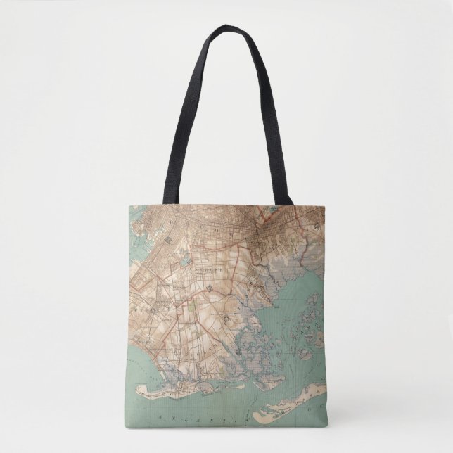 Bolso De Tela Bahía y Brooklyn de Jamaica (Anverso)