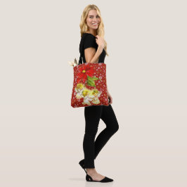 Bolso De Tela Bailando ángeles bebés con copas de nieve