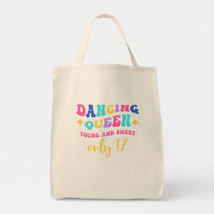 Bolso De Tela Bailando Reina Joven Y Dulce Solamente