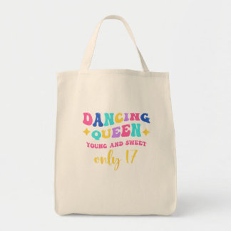Bolso De Tela Bailando Reina Joven Y Dulce Solamente