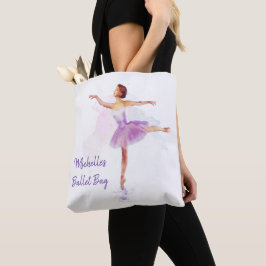 Bolso De Tela Bailarín de ballet de color de agua delgado - Su t