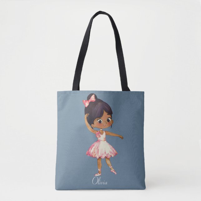 Bolso De Tela Bailarín de ballet personalizado personalizado (Anverso)