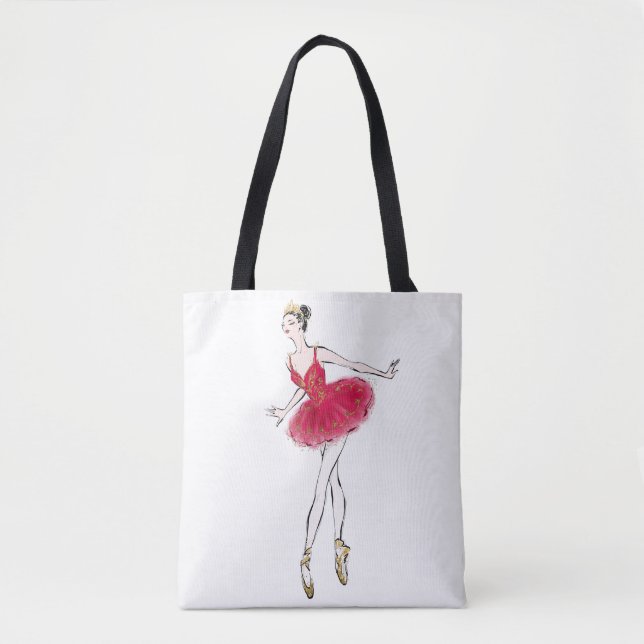 Bolso De Tela Bailarín de baloncesto desnudo (Anverso)