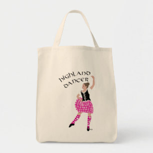 Bolso De Tela Bailarín de las Tierras Altas Rosa