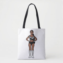 Bolso De Tela Bailarín de plata negro #1